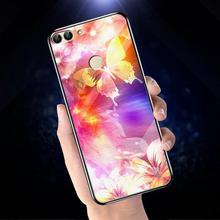 Luxury Tempered Glass Case For Huawei P Smart Case Silicon Nova Lite 2