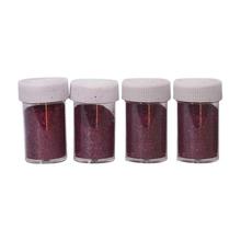 Pack Of 4 Glitter Powder-Red