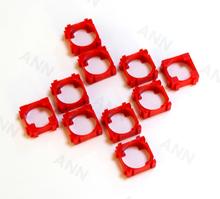 16 Pcs 18650 Battery Safety Anti Vibration Holder Red Color 3.7V Battery Case Cylindrical Bracket