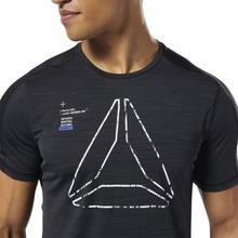 Kapadaa: Reebok Dark Grey Training Activchill Graphic T-Shirt For Men – DU3933