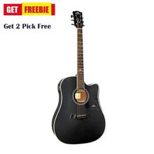 D1CE Kepma Acoustic Guitar With Free 2 Pick- Matte Black