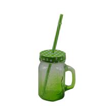 Mason Jar- Green- 1 pc