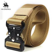 NO.ONEPAUL Tactical belt Military high quality Nylon men's