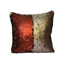 Carnelian Red/Silver Shiny Customized Cushion Cover-(5 Pieces)