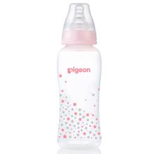 Pigeon Flexible Peristaltic Nipple Clear PP Streamline Blue Star (EN) Bottle-250ml