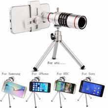 18x Universal Mobile Zoom Lens With Tripod-Silver