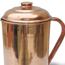 Aafno Pasal Pure Copper Jug With Lid Handmade