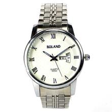 Bolano B8956 Analog White Dial Watch- Silver