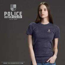 Police Navy Blue Logo Printed T-Shirt For Women (GT.4)