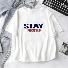 2019 Fashion Cool Print Female T-shirt White Cotton Women