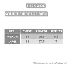 Brown Solid Round Neck T-Shirt For Men