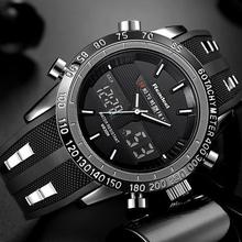 2018 New Brand Watch Men Date Day LED Display Luxury Sport Watches
