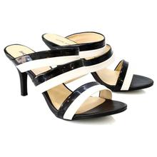 Shoe.A.Holics White/Black Orsina Heel Sandals For Women