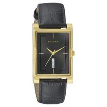 Titan Analogue Black Dial Men's Watch - 1641Yl05