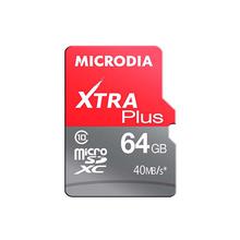 Microdia XTRA Plus UHS-I 64GB Class 10 Micro SDXC Memory Card with FREE Flash Reader and Adapter