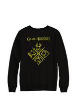 Game of Thrones Sword  Cross Black Printed Sweatshirt