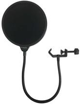 DragonPad USA Pop Filter Studio Wind Screen With 360 Mount - (Black)