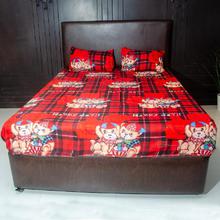 Poly Cotton Bedsheet King Size With 2 Pillow Covers