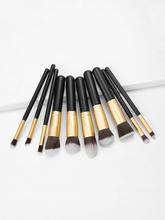 Two Tone Handle Makeup Brushes 10pcs