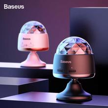 BASEUS  Mini Car Phone Holder Magic Ball Light For Car 3W Magnetic Base Usb Mini Atmosphere Lamp Sound Control Effect Lights