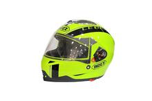 Index Neon Green Legenda Single Visor Helmet For Men