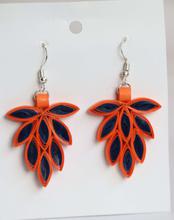 Handmade Flower Design Drop Paper Earrings For Women