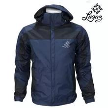 Blue/Black Waterproof Zippered Jacket For Men