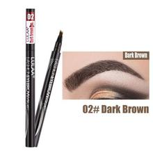 1Pcs Women Makeup Sketch Liquid Eyebrow Pencil  Waterproof Brown Eye Brow Tattoo Dye Tint Pen Liner Long Lasting Eyebrow