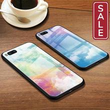 SALE - Colorful Tempered Glass Phone Case For Huawei P30