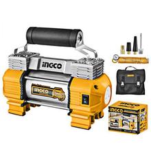 Ingco Heavy Duty Car Air Compressor With Light 2X Cylinder