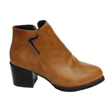 Block Heeled Ankle Boots For Women