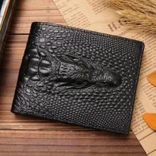 JINBAOLAI Luxury Cow Leather Men Short Wallet Casual Genuine