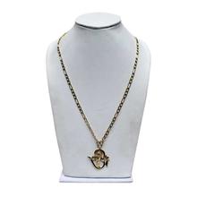 Golden Om Pendant Chain Necklace For Women