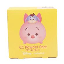 Cc Powder Pact Spf40 Pa+++ 4.5 gm Cathy Doll Disney Tsum Tsum #21 Light Beige (Piglet)