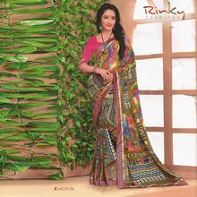 Designer Printed Georgette Saree