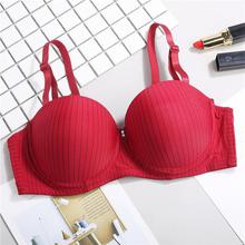 Sexy Push Up Bras for Women Unlined Beading Super Double Push Up Bra