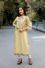 Yellow Kurti Coat For Women