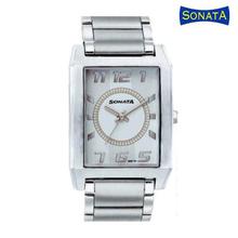 Sonata 7999SM02 Silver Dial Analog Watch For Men