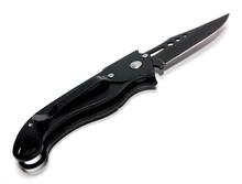 Mini Foldable Lock System Outdoor knife for camping Outing - BLACK