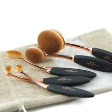 5pcs Oval Makeup Brush Professional Foundation Makeup Brush Set