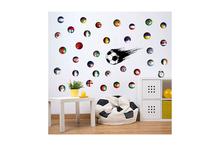 National Flag Football Soccer Removable Wall Decal Sticker