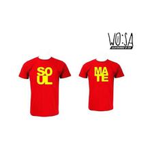WO:SA Wear Black Soul Mate Couple Tshirt for this Valentine Day