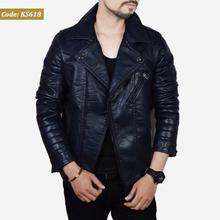 Men Fashion Warm Pu Leather Jacket Fur Inside