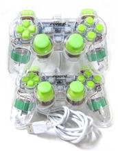 USB Transparent Dual Shock Game Pad Player Joystick