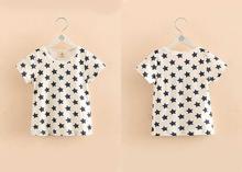 White Star Printed T-Shirt For Girls