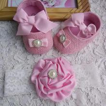 Ivory newborn Booties baby girls shoes toddler;infant rhinestones