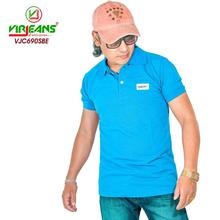 Virjeans Sky Blue Polo Neck Tshirt (VJC 690)