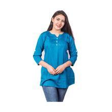 Blue Lining Textured Tops BC720