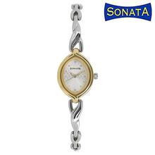 Sonata 8109BM01 Silver Dial Analog Watch For Women