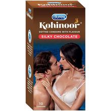 Durex Kohinoor Silky Chocolate Flavor Condoms - Pack of 3.